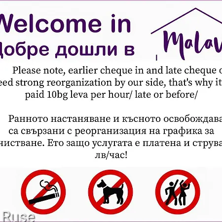 Malavi Ruse! Comfort&clean! Rusze